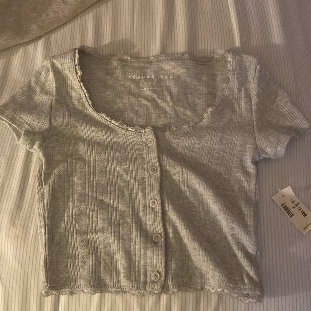 Grey button shirt